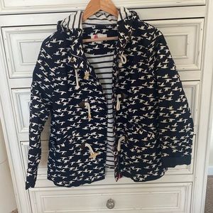 Biden hooded waterproof jacket/raincoat/parka.